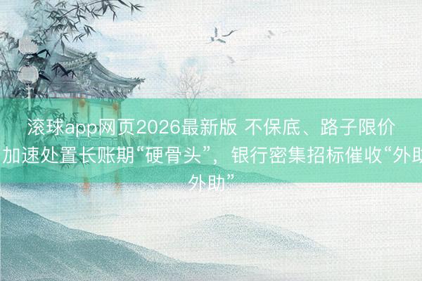 滚球app网页2026最新版 不保底、路子限价！加速处置长账期“硬骨头”，银行密集招标催收“外助”