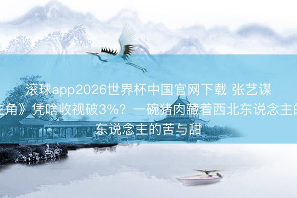 滚球app2026世界杯中国官网下载 张艺谋新剧《主角》凭啥收视破3%？一碗猪肉藏着西北东说念主的苦与甜