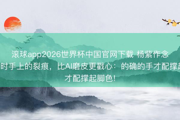 滚球app2026世界杯中国官网下载 杨紫作念羊毛毡时手上的裂痕，比AI磨皮更戳心：的确的手才配撑起脚色!